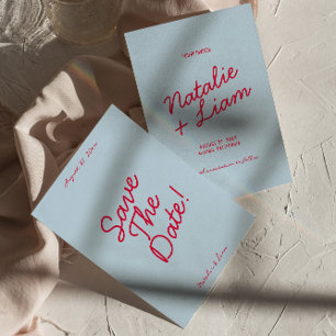 Save The Date Retro coloré brillant Funky unique Mariage moderne