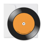 Retro Music Vinyl Record Photo Mariage Round