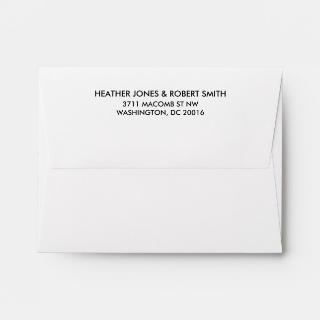 Save the Date Return Address Envelope (Back (Top Flap))