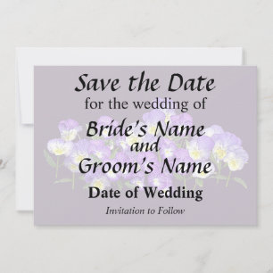 Save The Date Réunion de la famille Pansy