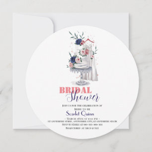 Save The Date Robe de mariée blanche moderne en aquarelle avec g