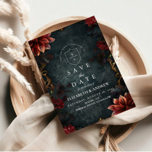 Save The Date Romance de mariage gothique baroque