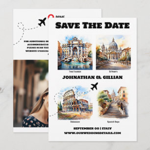 Save The Date Rome destination mariage attractions touristiques
