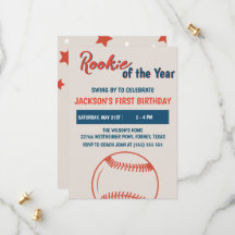 Rookie de l'année Baseball fête d'anniversaire