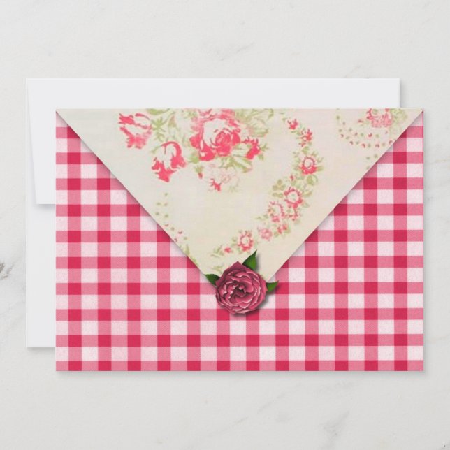 Save The Date Rose Chic Enregistrer La Date (Devant)