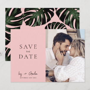 Save The Date Rose Destination Mariage Photo Enregistrer La Cart