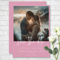 Rose Dusty minima rose moderne Mariage photo