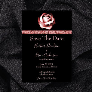 Save The Date Rose Enregistrer La Date