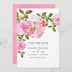 Save The Date Rose Garden Mariage Photo
