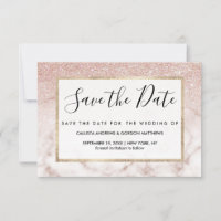 Rose glamour or blanc Parties scintillant marbre d