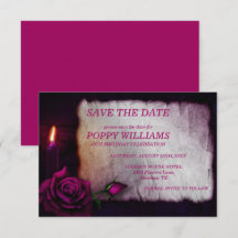 Rose gothique romantique & bougie