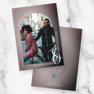 Save The Date Rose QR Code Mariage photo