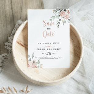 Save The Date Rose rose rose classique Mariage