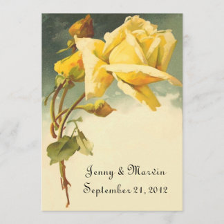 Save The Date Rose vintage Enregistrer la date