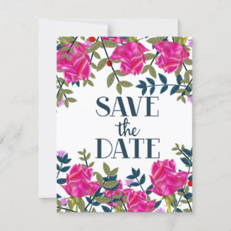 Save The Date Roses and Petals.