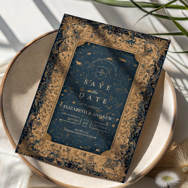 Save The Date Royal Midnight Celestial Wedding (Créateur téléchargé)