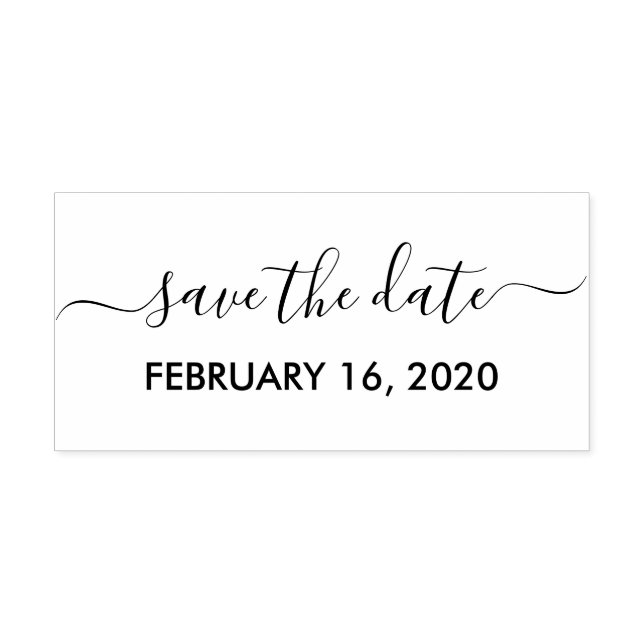 Save The Date Rubber Stamp (Imprint)