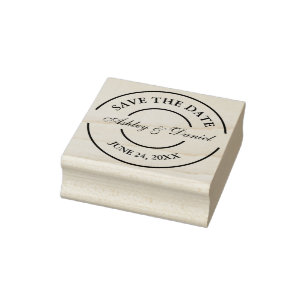 Save The Date Rubber Stamp
