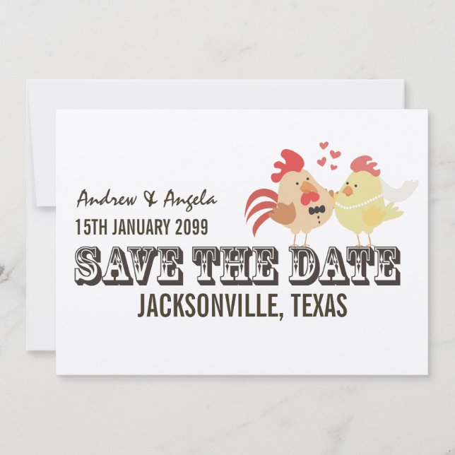 Save The Date Rustic Country Farm Wedding Enregistrer la date (Devant)