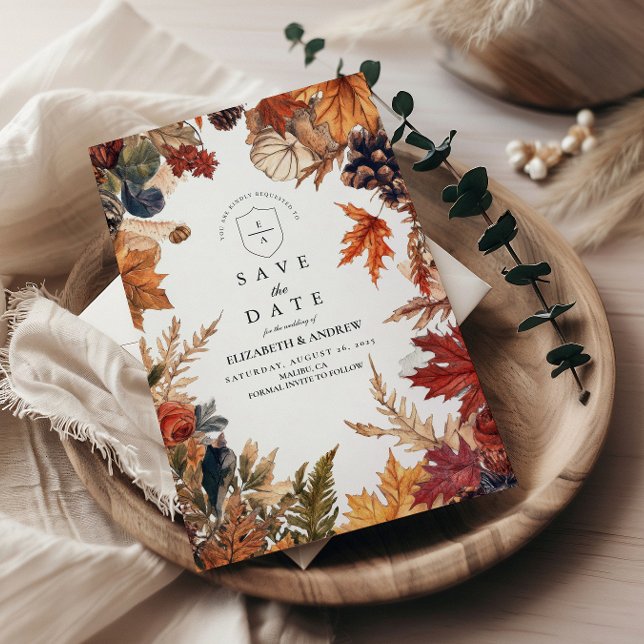 Save The Date Rustic Fall quitte Mariage (Créateur téléchargé)