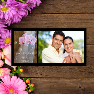 Save The Date Rustic Orchid Elegance Grange Mariage Enregistrer 