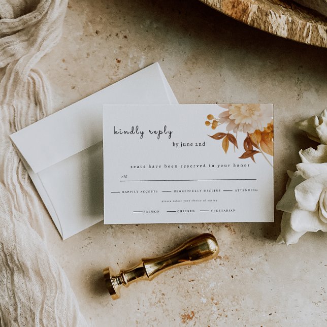 Save The Date Rustic wedding RSVP (Créateur téléchargé)