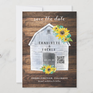 Save The Date Rustique Floral Pays Chic Photo Enregistrer la dat