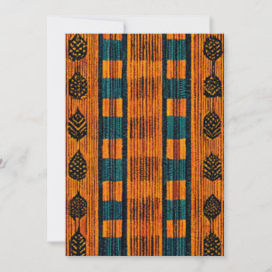 Save The Date Safari African Pattern