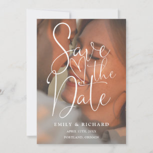 Save The Date Sage Green Mariage Photo Script élégant Code QR