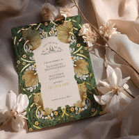 Save the Date Sage Green Pimpernel Vintage Morris