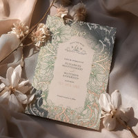 Save the Date Sage Green Pimpernel Vintage Morris