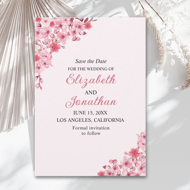 Save The Date Sakura Wedding – Cherry Blossom Themed (Créateur téléchargé)