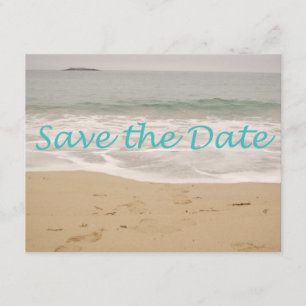 Save the Date Sand Beach Image