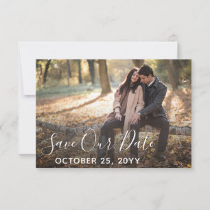 Save The Date Sauvegarder la date Mariage en bois rustique Photo