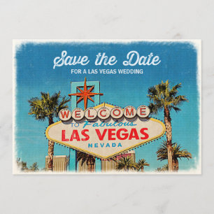 Save The Date Sauvez la date d'un fabuleux Mariage de Las Vegas