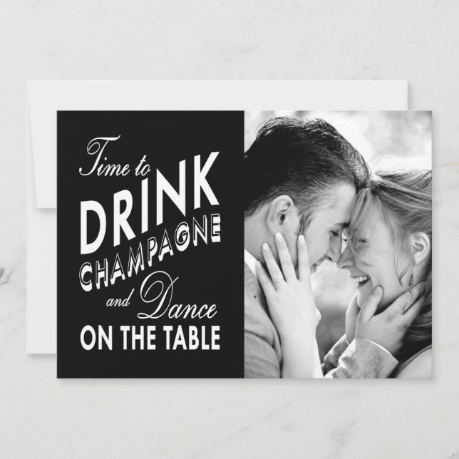 Save The Date Sauvez la date - Il est temps de boire du champagn (Devant)