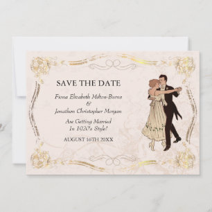 Save The Date Sauvez les couples vintages de danse des années