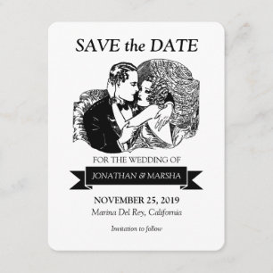 Save The Date Sauvez style vintage 20s de Gatsby de date le