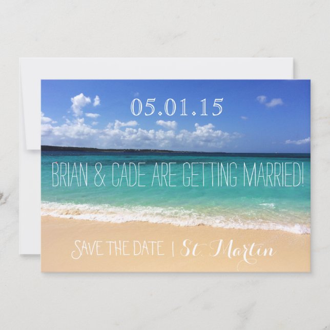 Save The Date "Save the date" pour mariage (Devant)