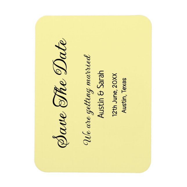 Save the date scan QR wedding website modern text Magnet (Vertical)