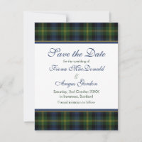 Scottish Gordon Tartan Wedding Enregistrer la cart