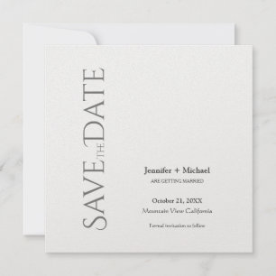 Save The Date Script de calligraphie minimaliste du mariage mari