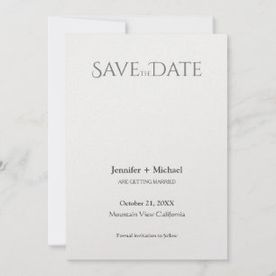 Save The Date Script de calligraphie minimaliste du mariage mari