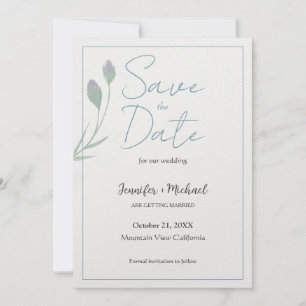 Save The Date Script de calligraphie minimaliste du mariage mari