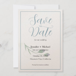 Save The Date Script de calligraphie minimaliste du mariage mari