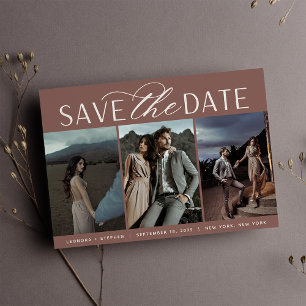 Save The Date Script lisse Trois Mariage photo