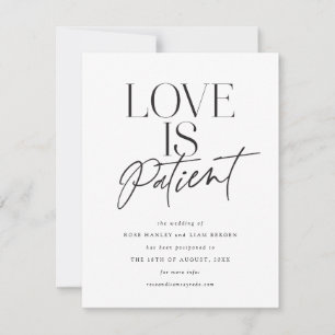 Save The Date Script Love Mariage reporté Modifier la date