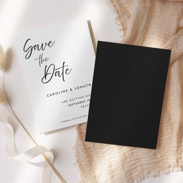 Save The Date Script manuscrit élégant et moderne | Mariage (Créateur téléchargé)