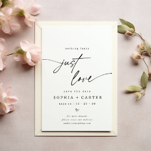 Save The Date Script minimal Rien de fantaisie Juste l'amour