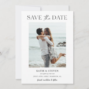 Save The Date Script minimaliste photo
